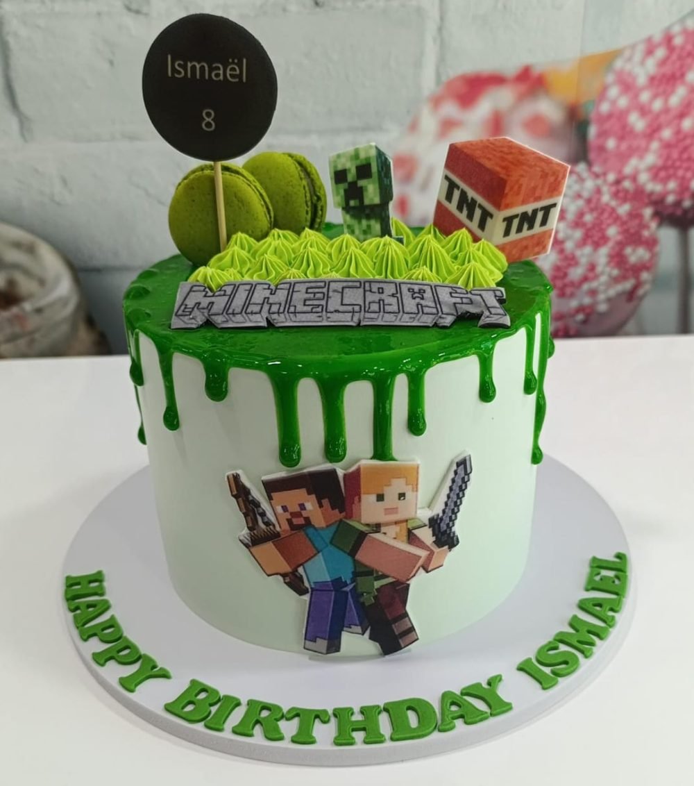 Minecraft Custom Cake minecraft theme cake – The Cake Lab