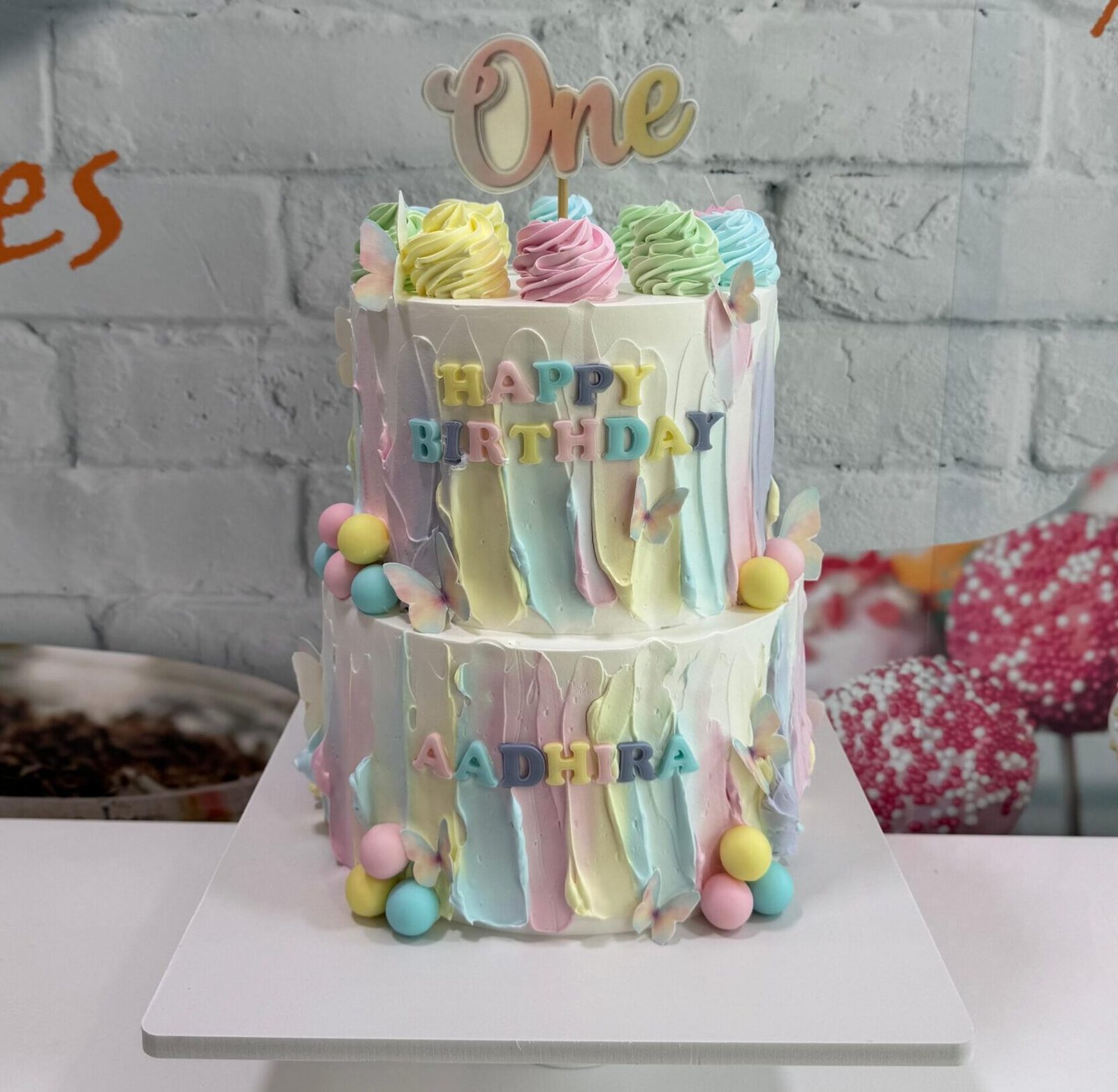 Pastel Watercolor Dreams cake