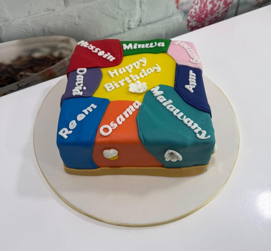 Colorful Patchwork Cake