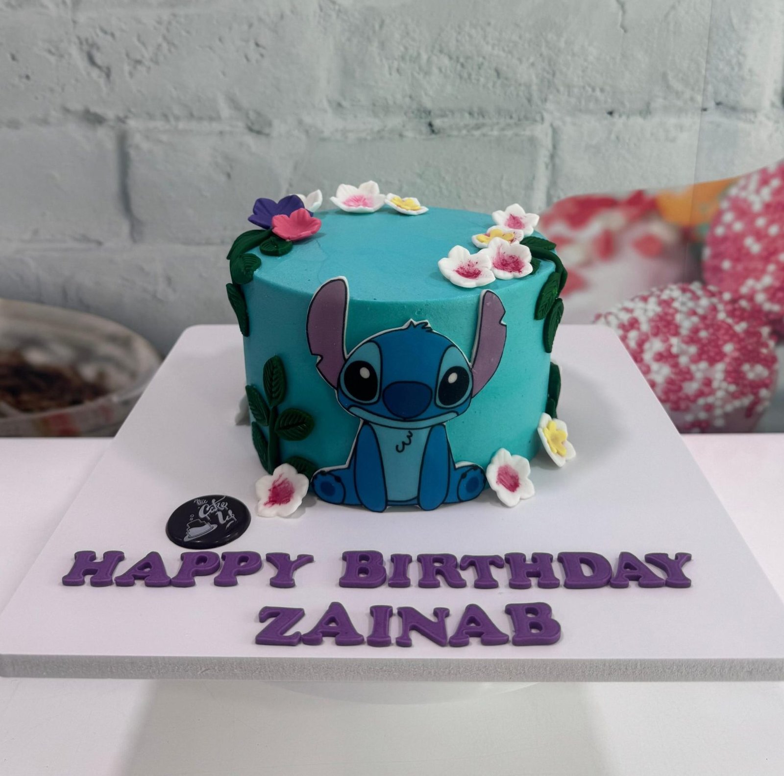 Tropical Stitch Birthday Cake