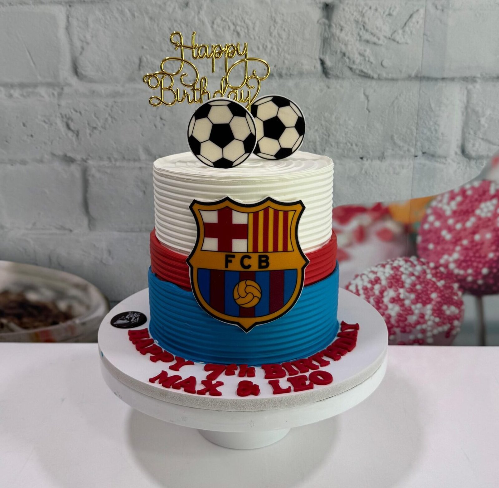 FC Barcelona Football Cake