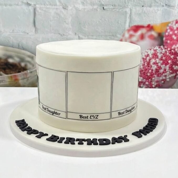 Modern Polaroid Cake