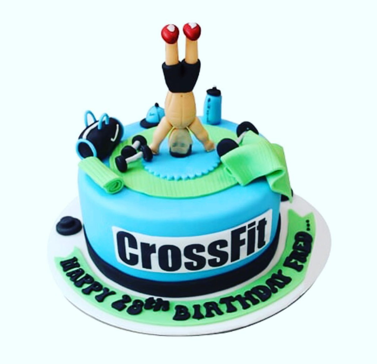 CrossFit Fitness Birthday Cake