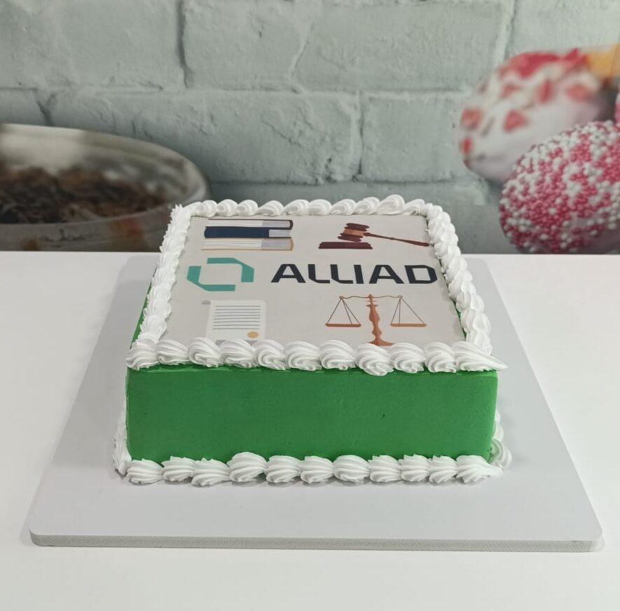 corporate theme cake
