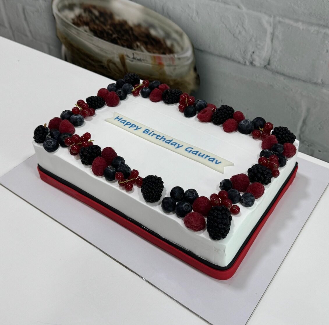 Mixed Berry Celebration Cake